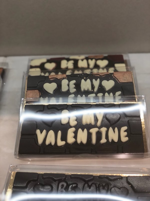 Chocoladereep 'Be my valentine'
